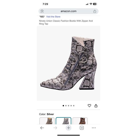 Ninety Union Animal Print Women’s Boots Size 6 - Picture 1 of 9